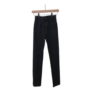 SLVRLAKE London High Rise Slim Straight Jeans Black Wash Size 24